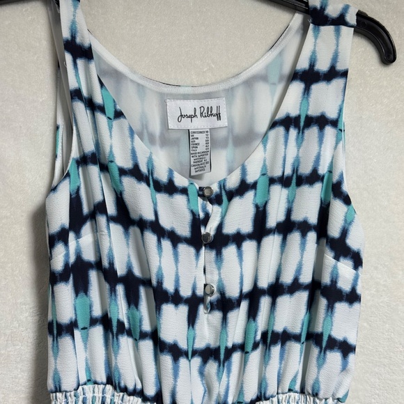 Joseph Ribkoff - Women's Dress Size 10 Vanilla & Blue Slit Maxi 202218 Canada - Picture 5 of 10